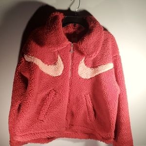 Nike Sportswear Swoosh sherpa zip jacket